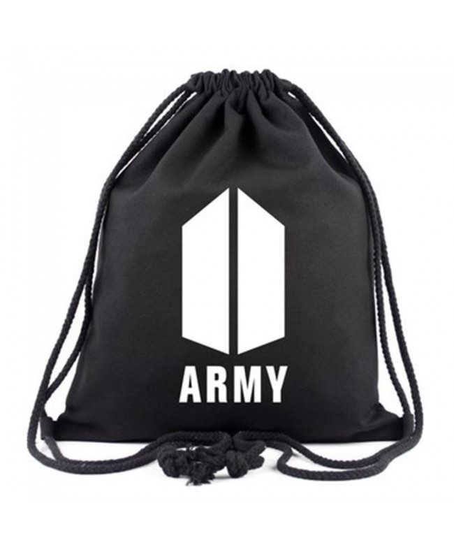 Kpop Bangtan Drawstring Backpack Shoulder