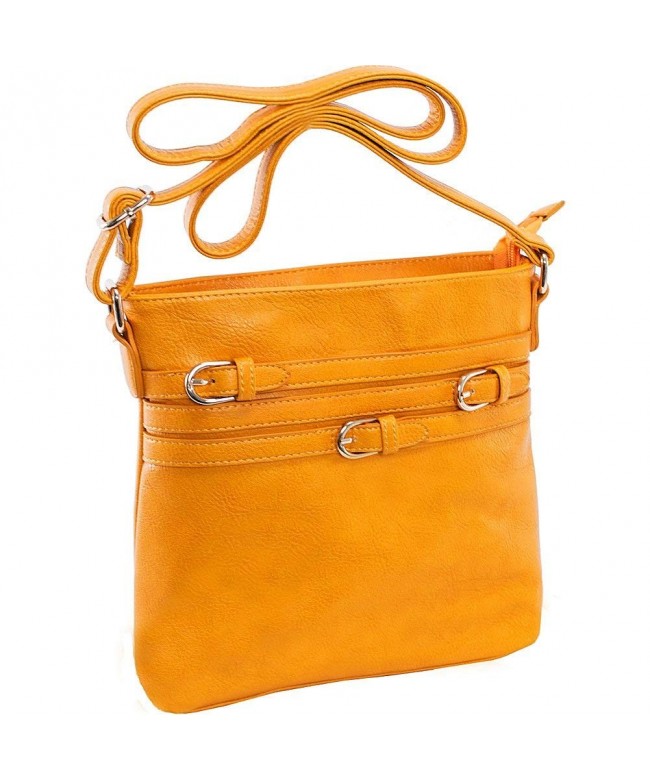 Parinda Clarice Vertical Crossbody Mustard