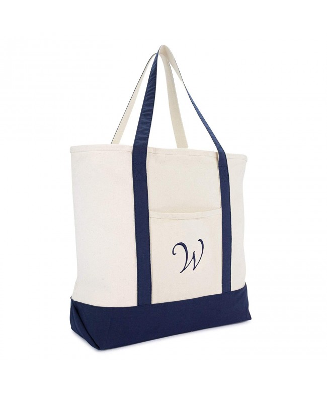 DALIX Monogram Tote Personalized Initial