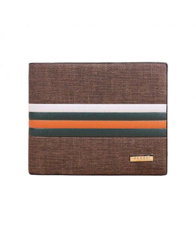 toraway Business Striped Billfold Leather