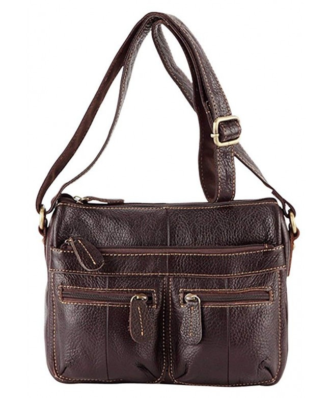 ILISHOP Leather Vintage Crossbody Shoulder