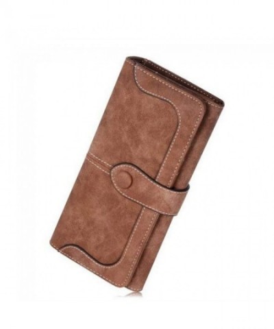 Womens Wallet Vintage Leather Checkbook