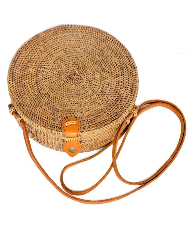 Bali Harvest Rattan Leather Button