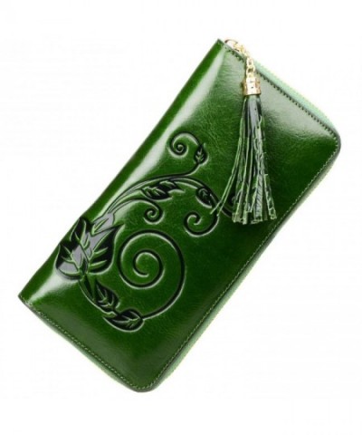 PIJUSHI Designer Genuine Leather green