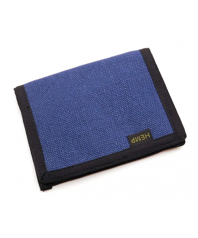 Hempmania Hemp Bi fold Wallet Indigo