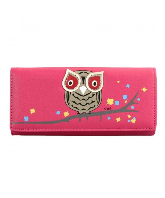 Pattern Womens Bi fold Button Clutch