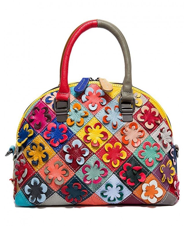 Leather Shoulder Satchel Messenger multicolour