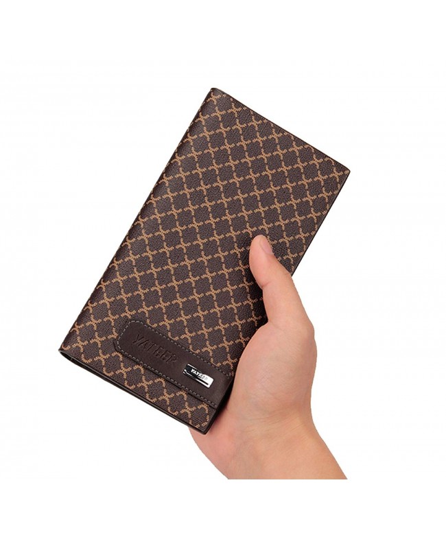 Wallets Leather Checkbook Credit Holder