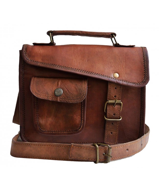 Leather messenger shoulder vintage satchel