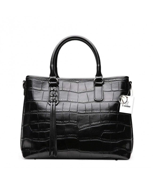 Embossed Crocodile Genuine Handbags Top handle