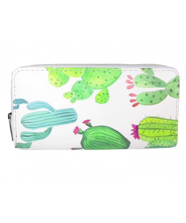 Ecohaso Womens Cactus Zipper Wallet