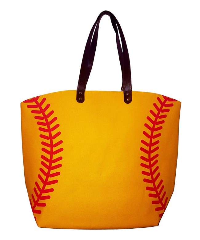 X Large Yellow Softball Design Beach