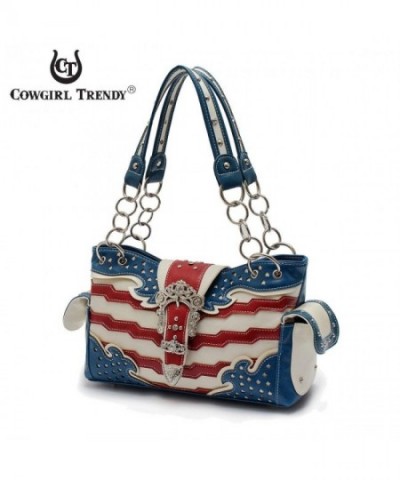 Western Handbag Stripes American Shoulderbag