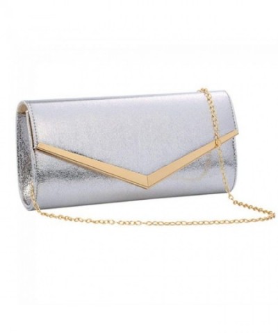 Evening Clutch Bridal Wedding Silver