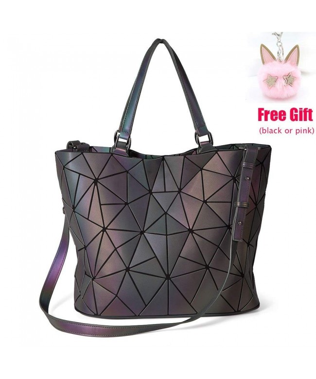 LOYOMA Geometric Luminous Holographic Shoulder