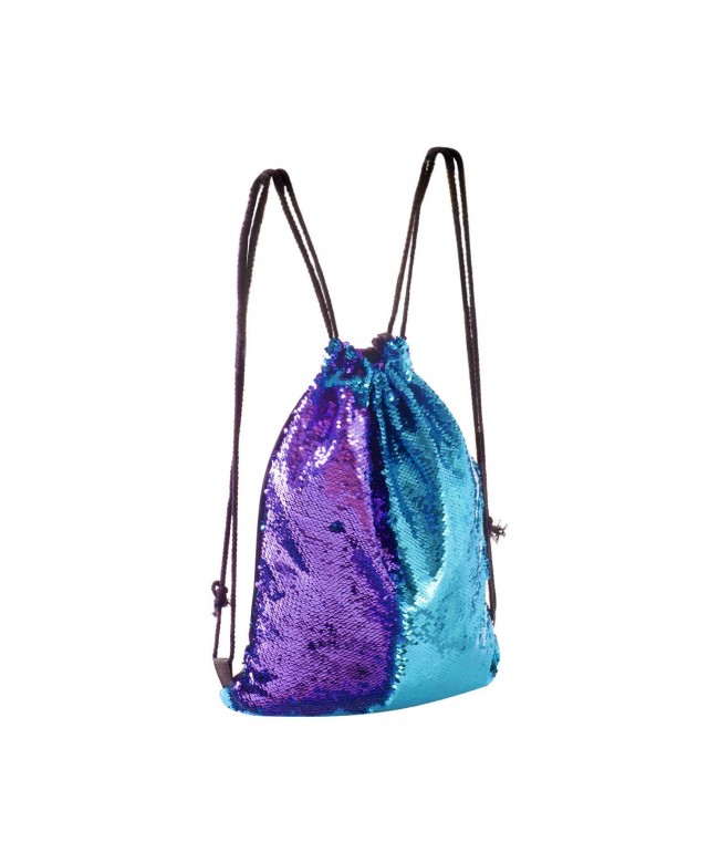 Eyourlife Mermaid Drawstring Backpack Dancing