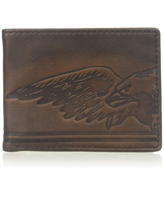 Relic Embossed Traveler Leather Wallet