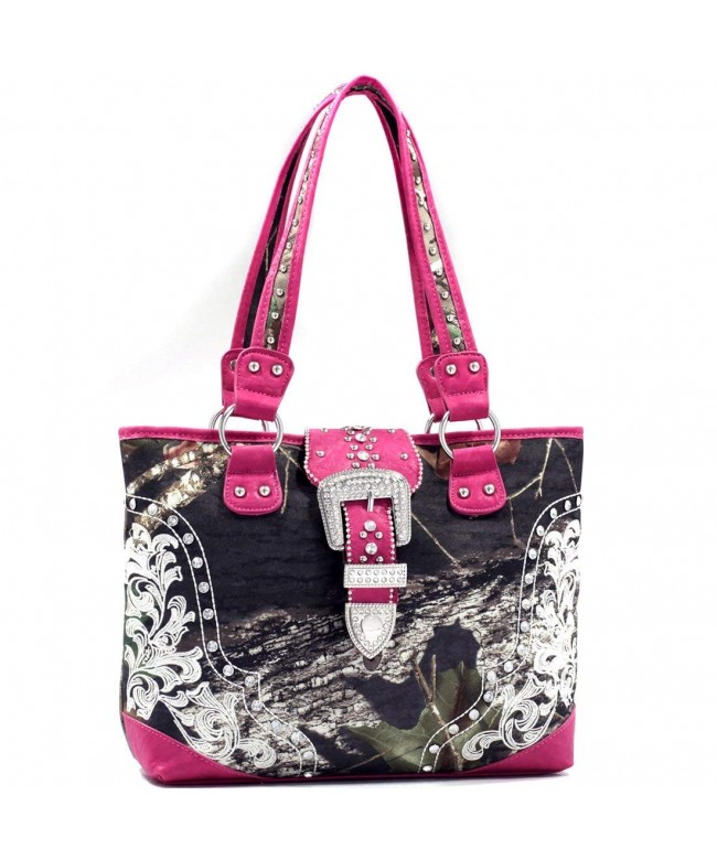 Dasein Rhinestone Studded Embroidered Realtree