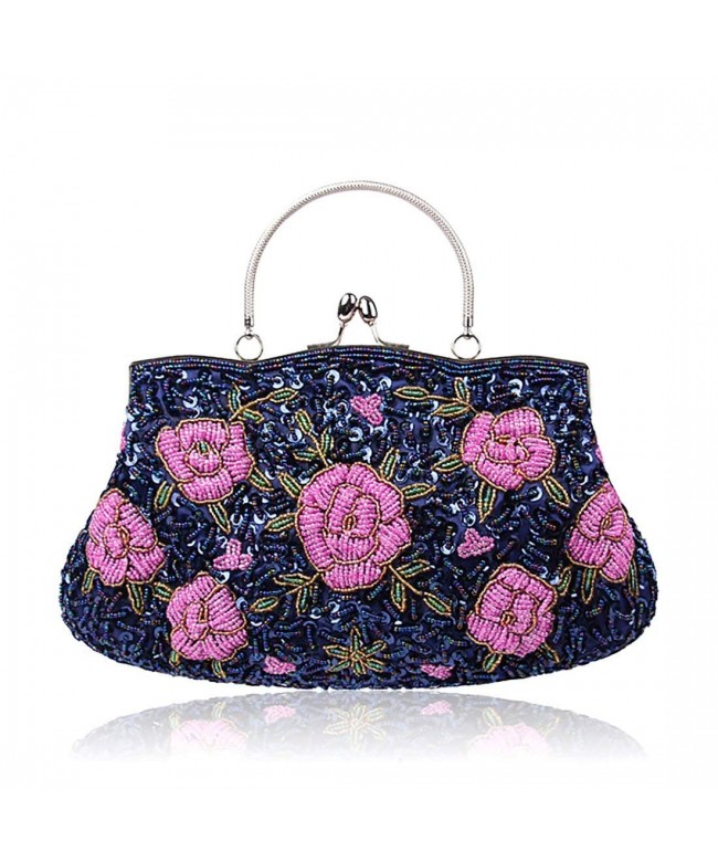 Flower Clutches Evening Handbags Wedding