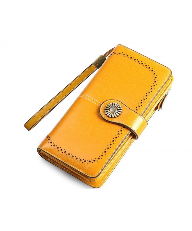 Womens Wallets Leather Clutch Organizer