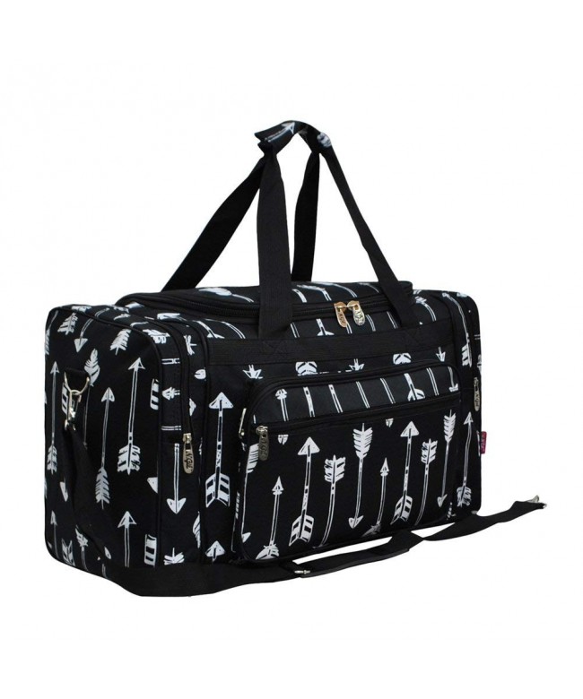 Arrow Print Shoulder Duffle Arrow Black