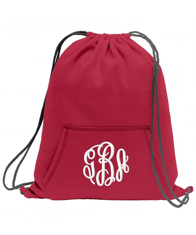 Monogram Personalized Sweatshirt Cinch Pocket