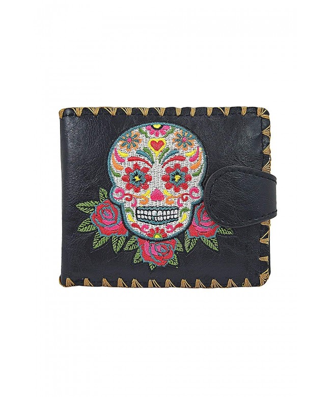 Lavishy Sugar Embroidered Medium Wallet