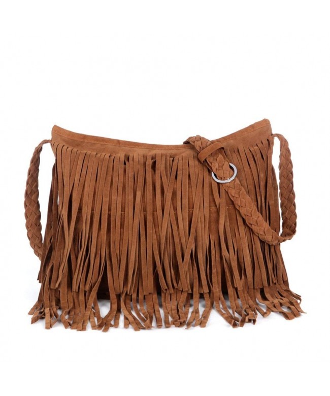 Tassels Shoulder Fringed Leather Handbag