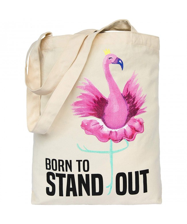 Flamingo Printed Canvas Cotton Handbag