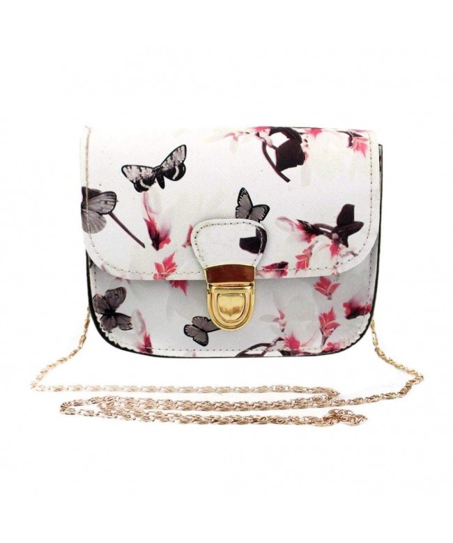 Butterfly Printing Handbag Shoulder Messenger