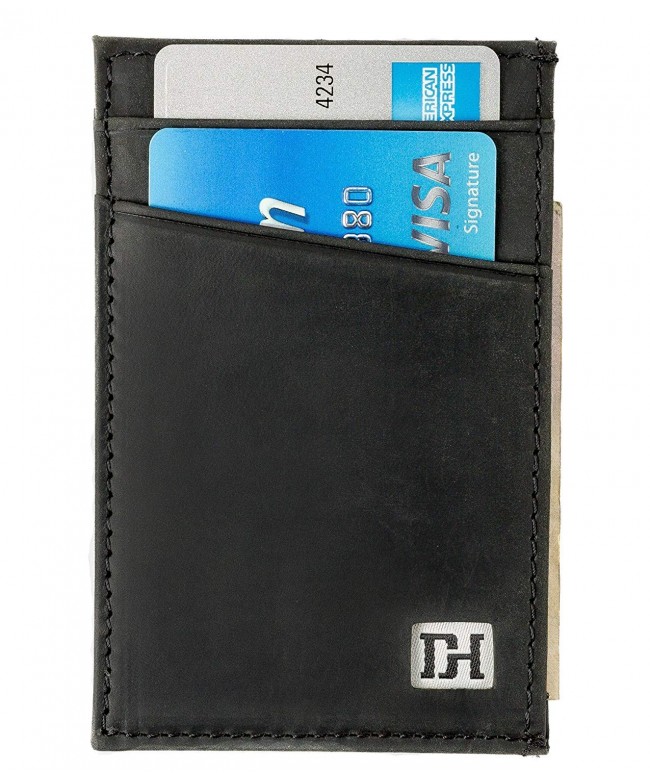 Slim Leather Wallets Men Credit