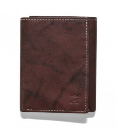 Haggar Leather Trifold Wallet Antique