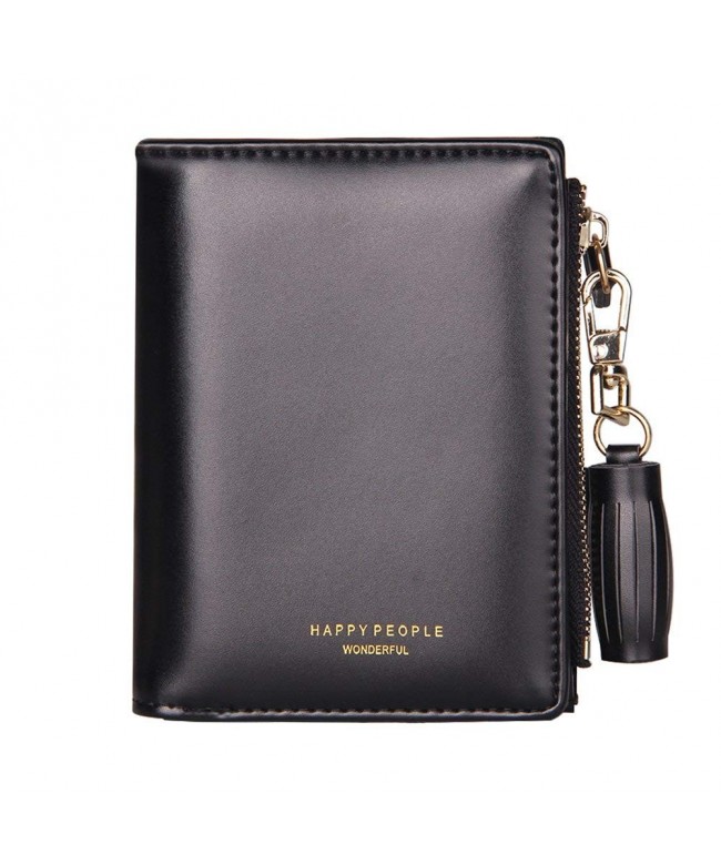 TJEtrade Wallets Leather Zipper Bifold