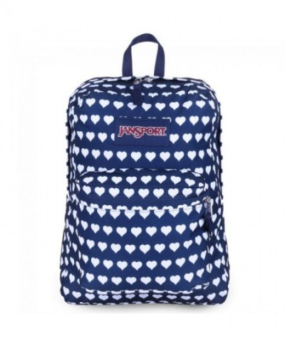 JanSport Unisex SuperBreak Navy Hearts