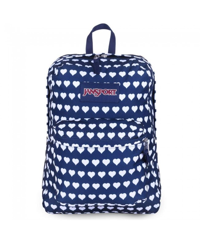 JanSport Unisex SuperBreak Navy Hearts