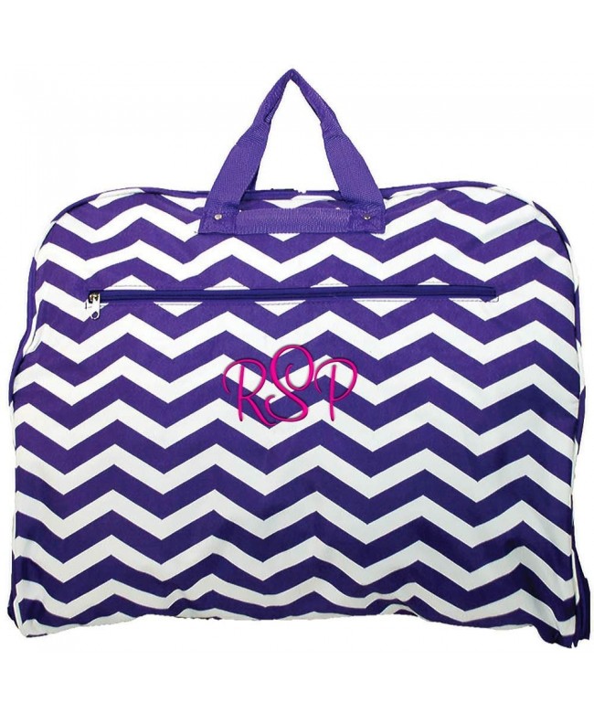 Personalized Purple Chevron Hanging Garment