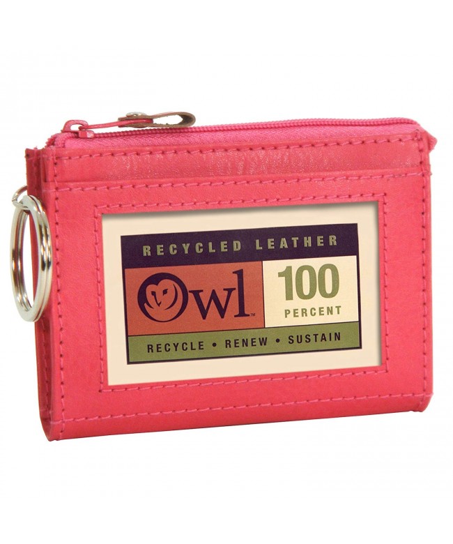 OWL Zip top Holder Keychain Wallet