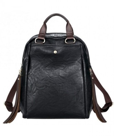 Fashion Backpack Leather Shoulder Rucksack