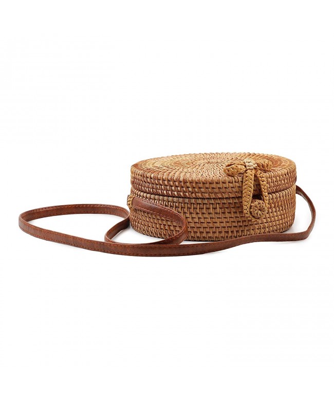 Natural Handwoven Rattan Shoulder Crossbody