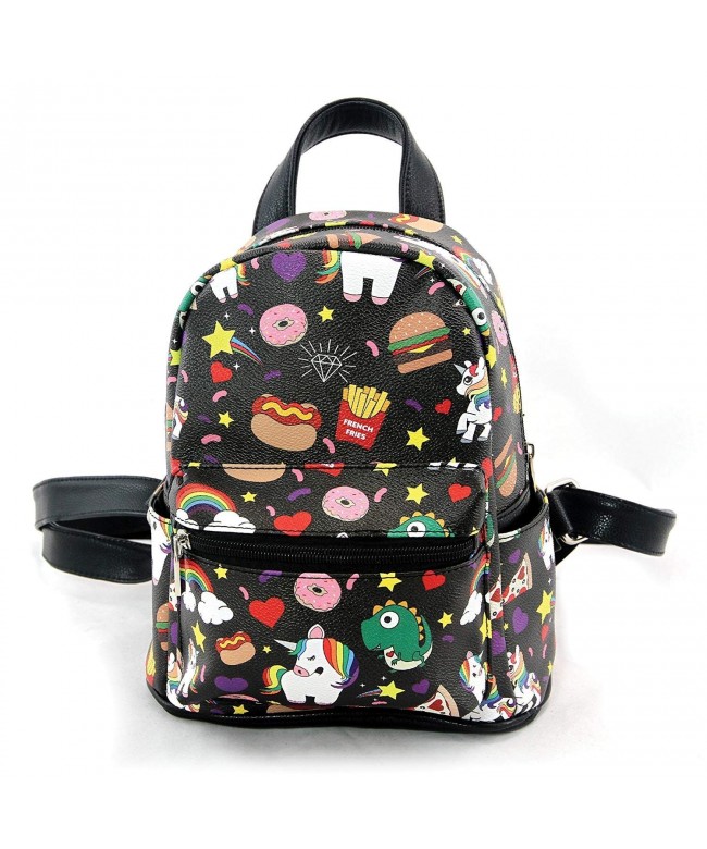 Comeco Unicorns Junkfood Leatherette Backpack