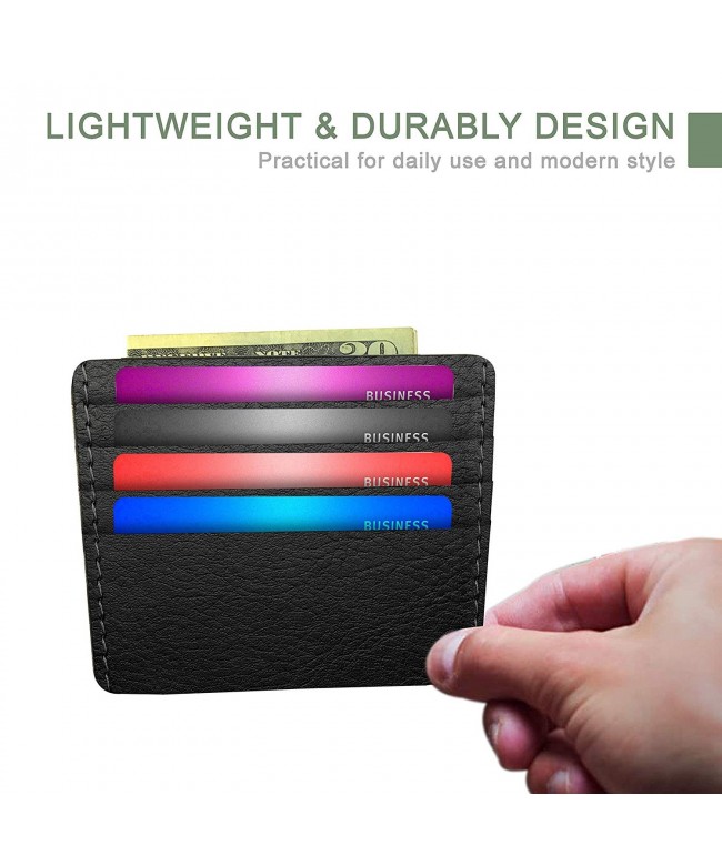 Genuine Leather Minimalist Wallet Bifold