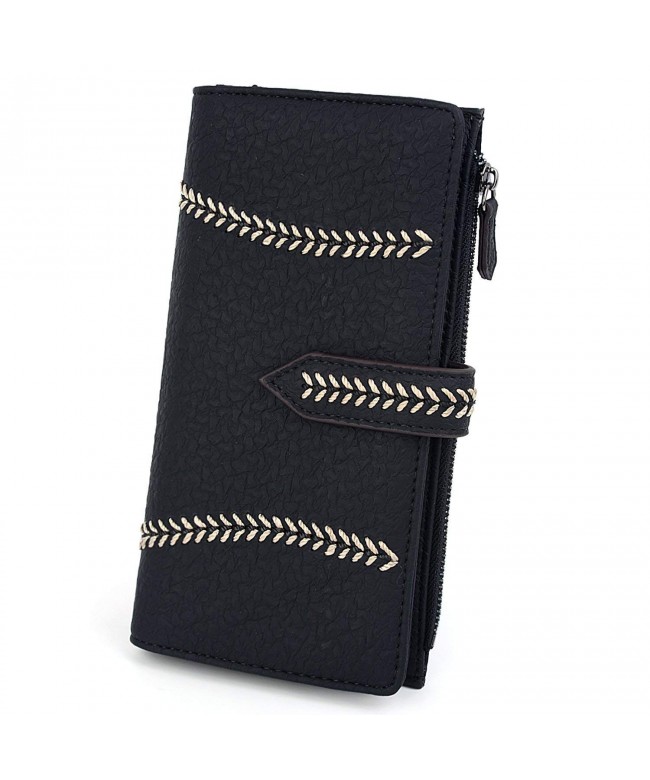 UTO Wallet Leather Checkbook Holder