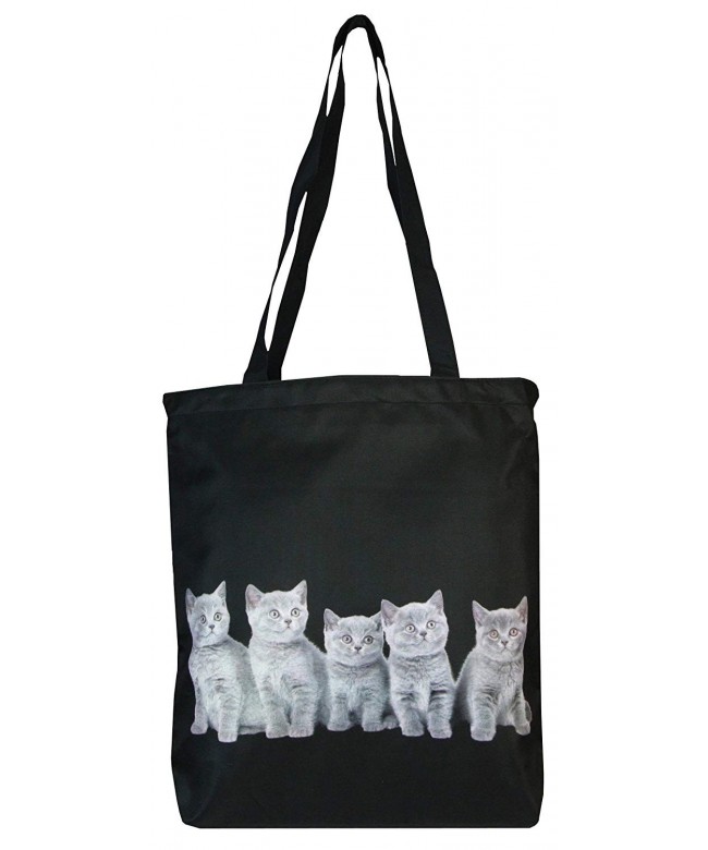 PealRa Grey Cats Tote Bag