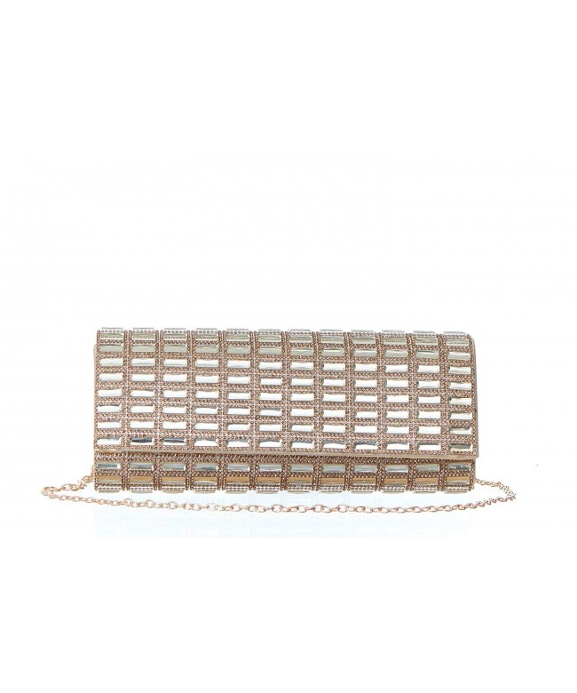 Rectangle Crystal Embellished Evening Handbag