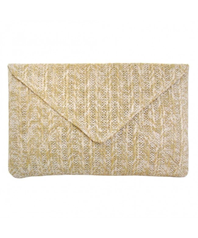 JNB Womens Envelope Clutch Natural