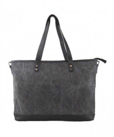 Imiflow Shoulder Satchel Shopper Charcoal