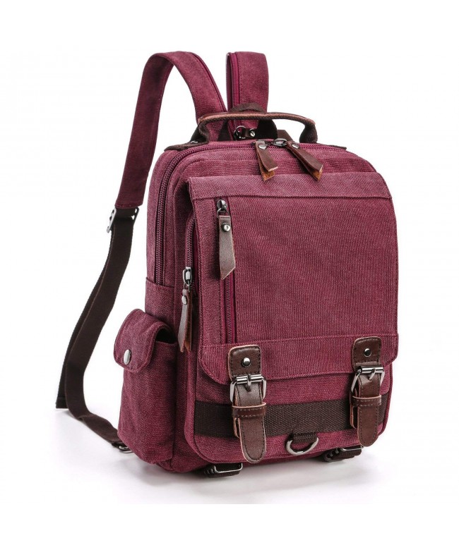 Backpack Purse F color Canvas Sling