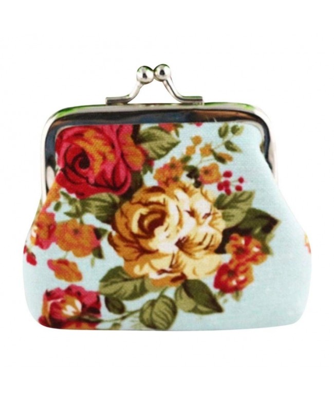 Sannysis Vintage Flower Wallet Clutch