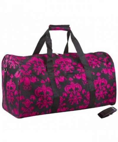 Traveler Fuchsia Floral Damask 21 inch