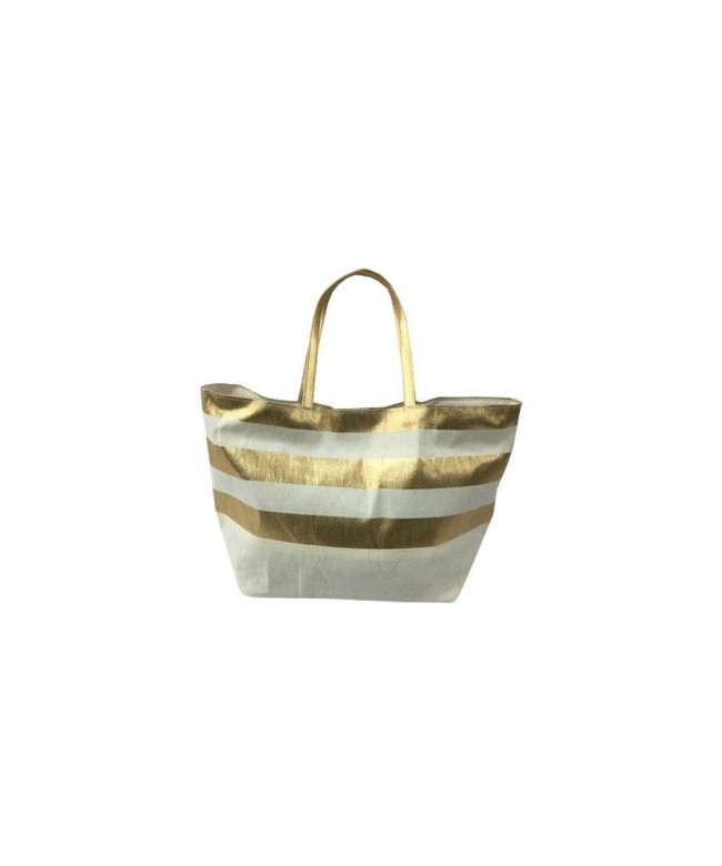 FashionIt Friendly Totes Metallic Stripes